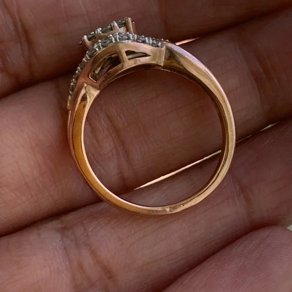 10kt Rose Gold 0.50 Carat Diamond Ring - Picture 6 of 7